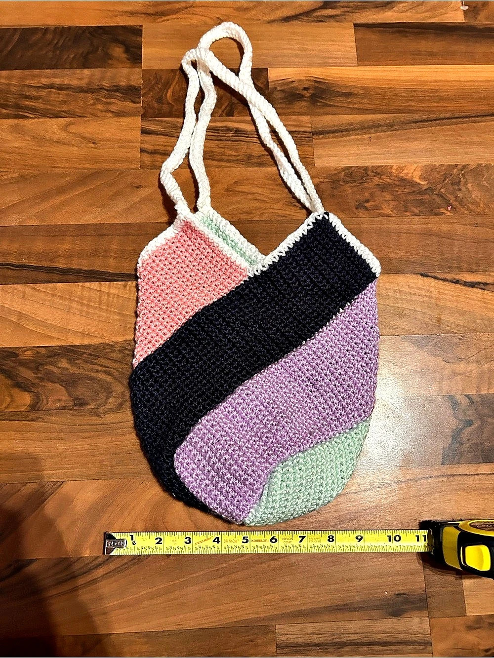 Color Block Shoulder Bag in Multicolor